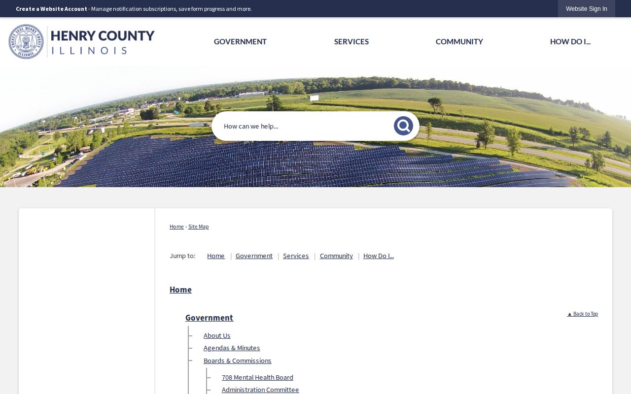 Henry County official sitemap reviewed for recent arrest feeds and jail roster links